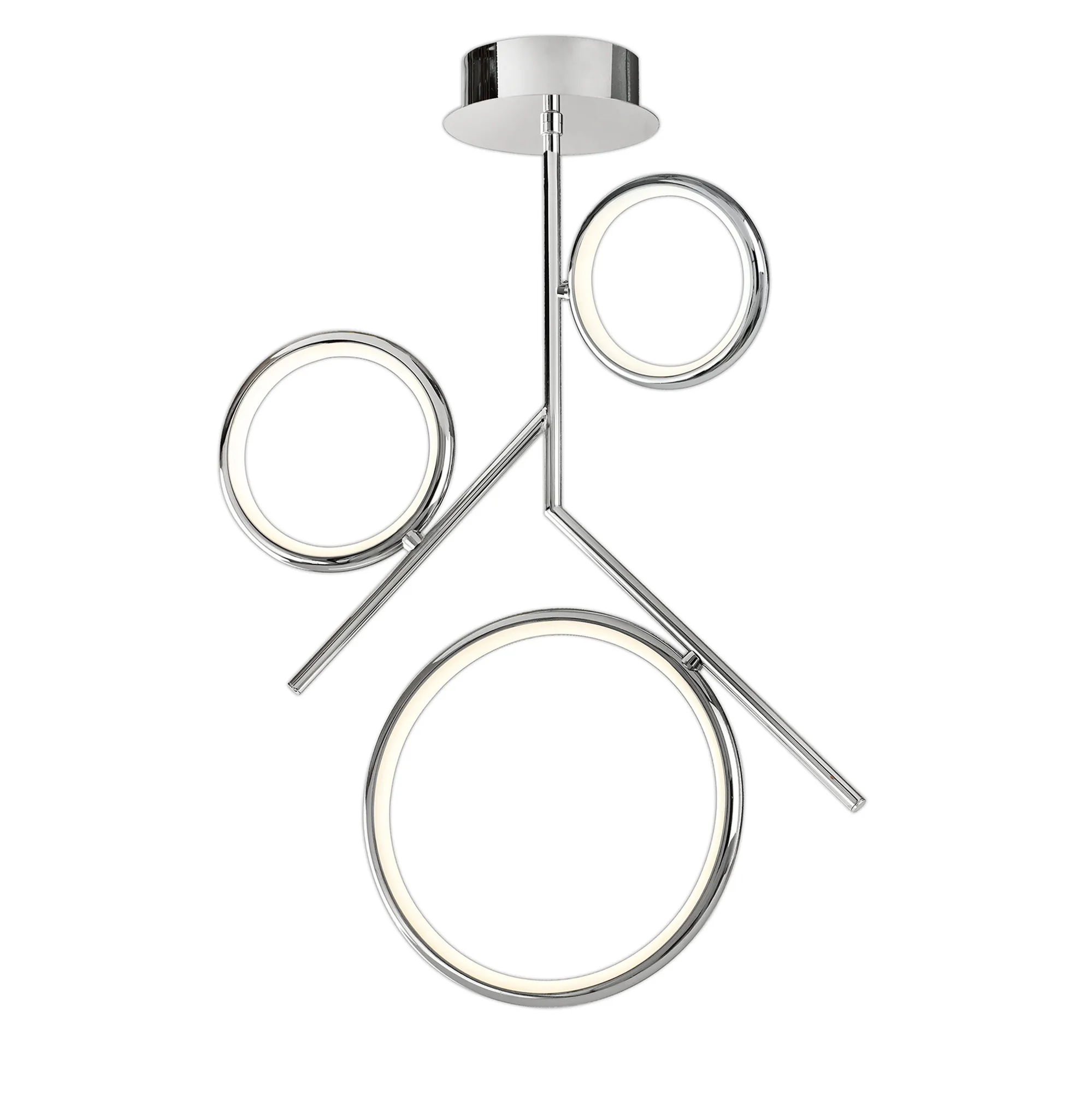 Olimpia Polished Chrome Ceiling Lights Mantra Semi Flush Fittings
